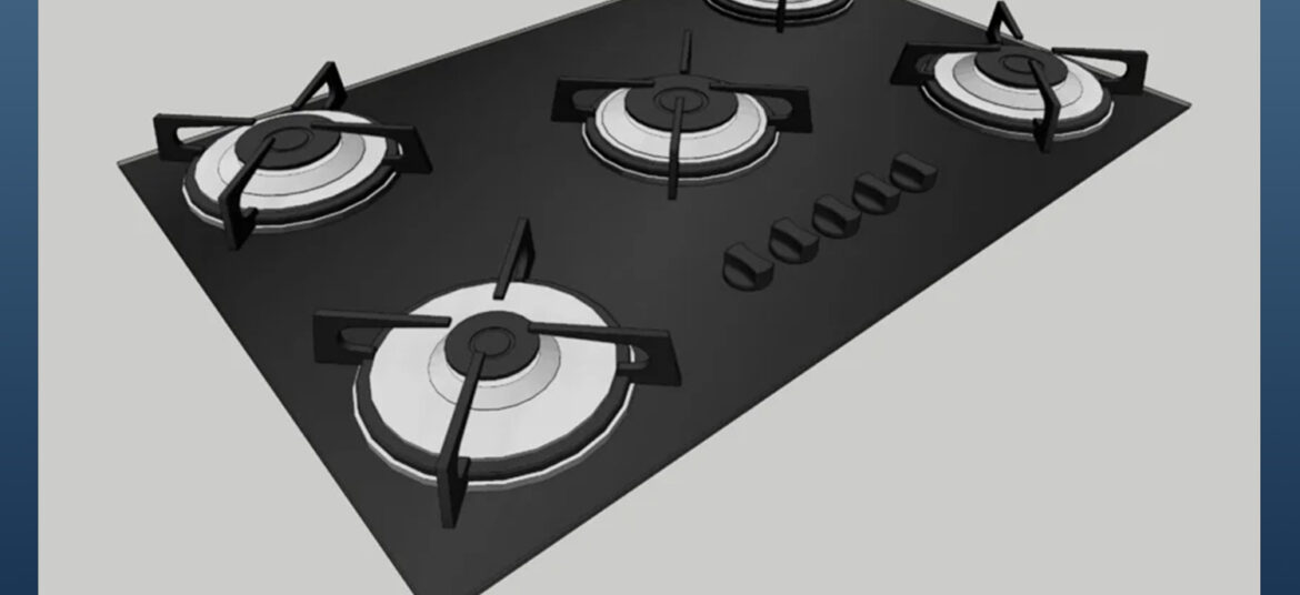 دانلود مدل سه بعدی گاز برای اسکچاپ (آبجکت گاز) رایگان + فایل obj